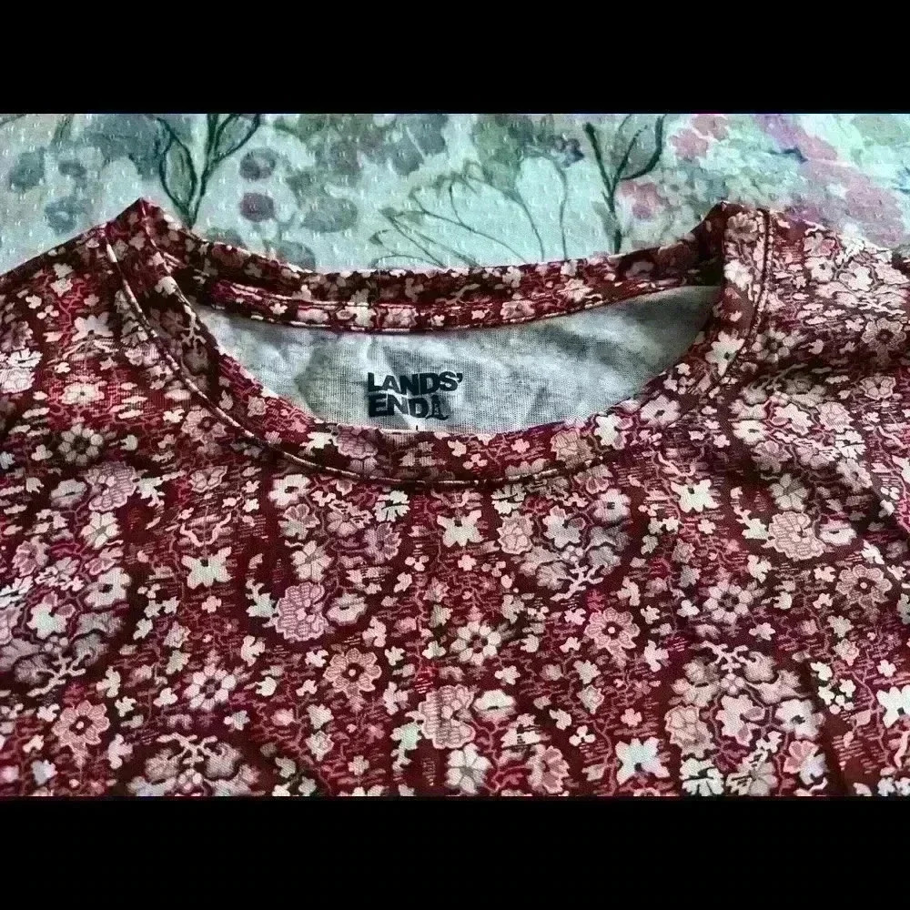 WOMEN  Large Lands' End long sleeve Top​​​​​​​​​​​​​​​​​​​​ - Picture 4 of 5